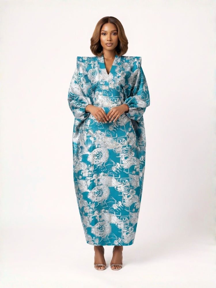 Zola Royale Bubu | Teal & Silver